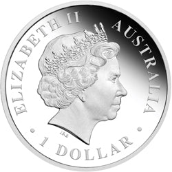 1 dolar, Odkryj Australię - Dreaming - Saltwater Crocodile - srebro (1 oz), 2010