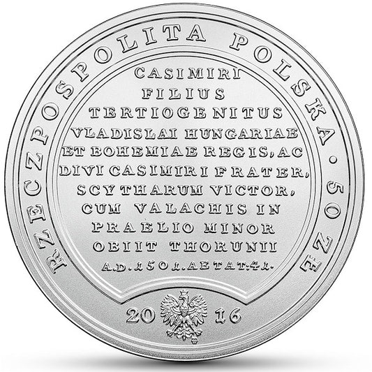 50 zł, Skarby Stanisława Augusta - Jan Olbracht, 2016