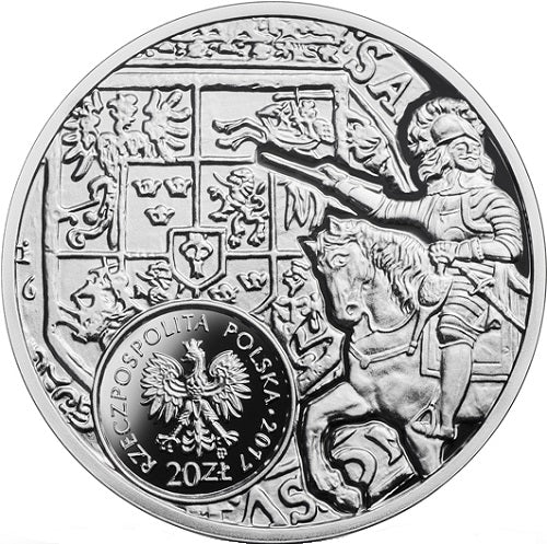 20 zł, Historia monety polskiej - talar Władysława IV, 2017