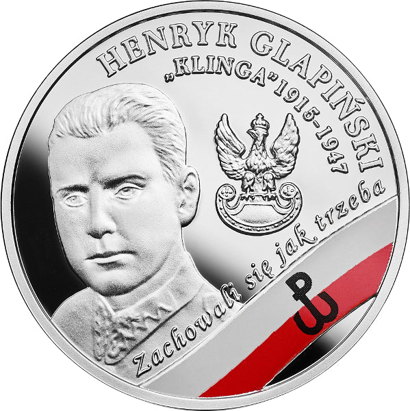 10 zł, Wyklęci przez komunistów żołnierze niezłomni - Henryk Glapiński "Klinga", 2017