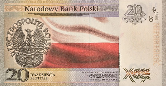 20 zł, banknot Niepodległość, 2018