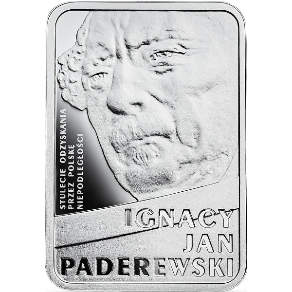 10 zł, Stulecie odzyskania przez Polskę niepodległości - Ignacy Jan Paderewski, 2018