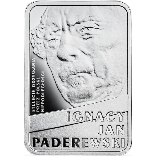 10 zł, Stulecie odzyskania przez Polskę niepodległości - Ignacy Jan Paderewski, 2018
