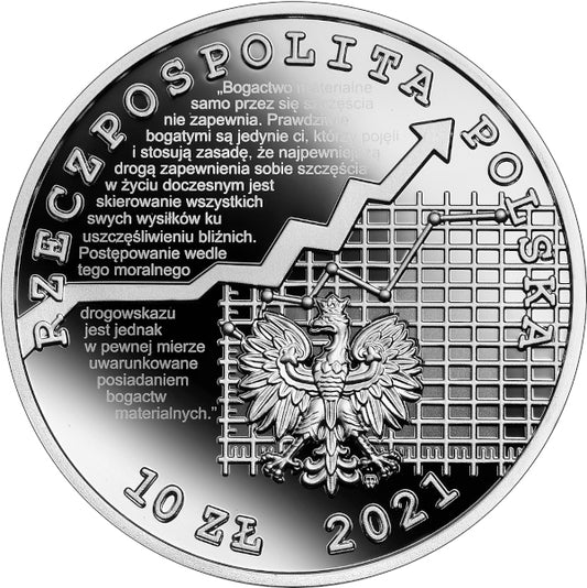 10 zł, Wielcy polscy ekonomiści - Adam Krzyżanowski, 2021