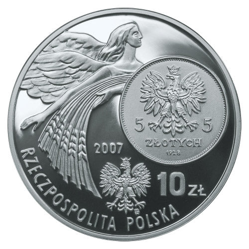 10 zł, Dzieje złotego - Nike (5 zł z 1928 r.), 2007