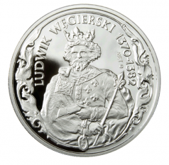 Koronowani Królowie Polski - Ludwik Węgierski (1370-1382) - blister numizmatyka, 2008